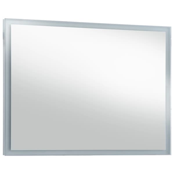 vidaXL Badrumsspegel LED 100x60 cm Silver