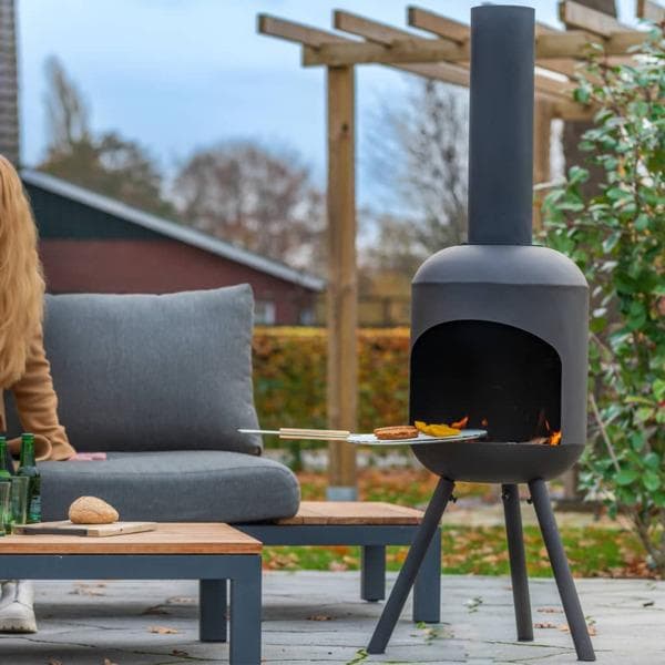 RedFire Eldstad med grill Fuego stor svart Svart