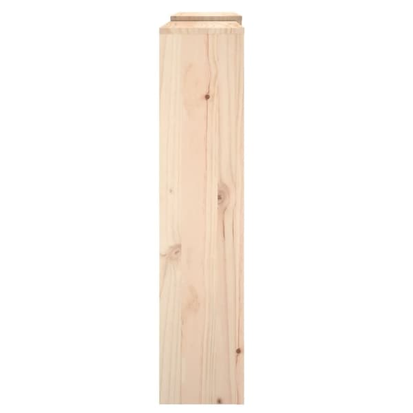 vidaXL Elementskydd 210x21x85 cm massiv furu Brun