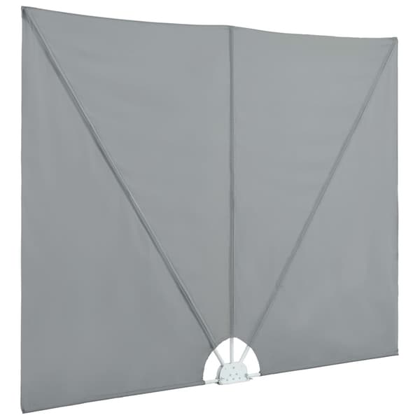 vidaXL Sidomarkis för terrass grå 240x160 cm grå