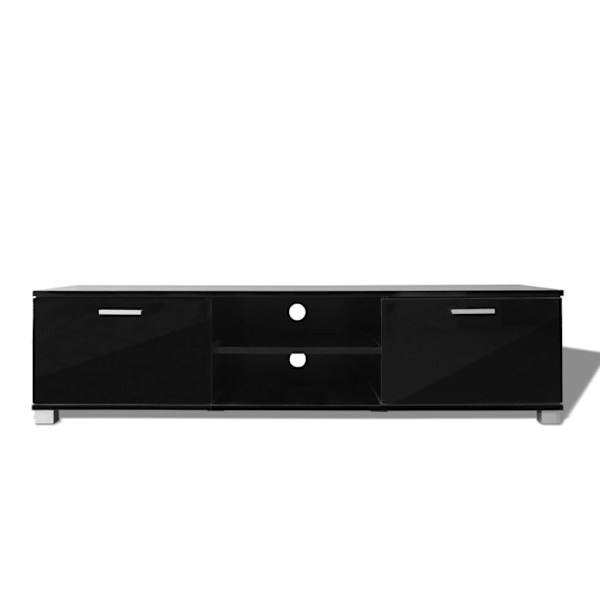 vidaXL TV-bänk högglans svart 140x40,3x34,7 cm Svart
