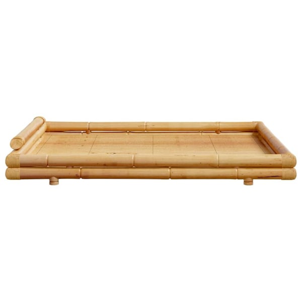 vidaXL Sängram bambu 140x200 cm Brun