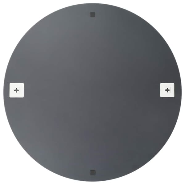 vidaXL Väggspegel med LED-belysning rund Silver