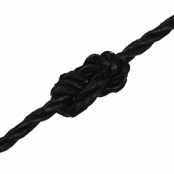vidaXL Rep svart 8 mm 500 m polypropylen