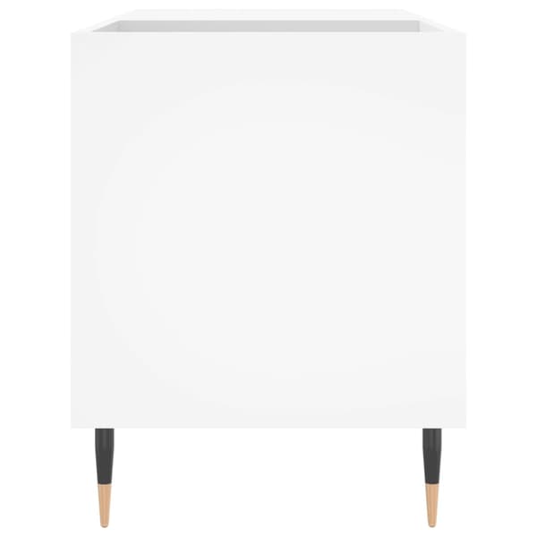 vidaXL Stereobänk vit 85x38x48 cm konstruerat trä Vit