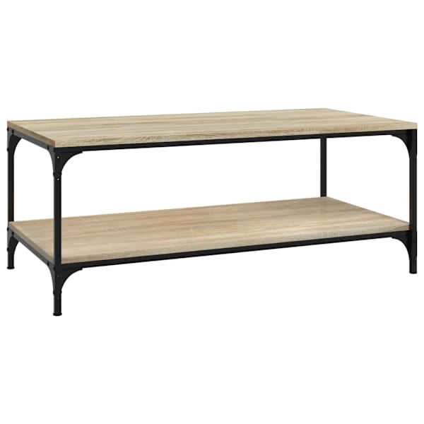 vidaXL Soffbord sonoma-ek 80x50x40 cm konstruerat trä Brun
