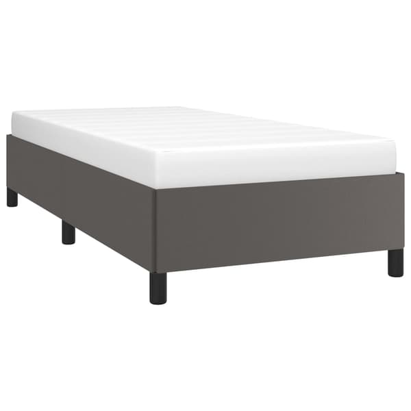vidaXL Sängram grå 90x200 cm konstläder Grå