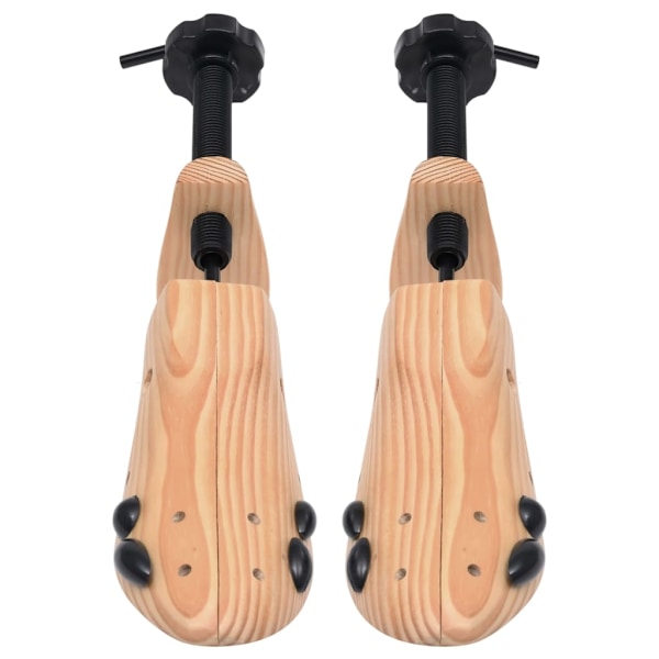 vidaXL Skoblock stl. 36-40 massiv furu Brun