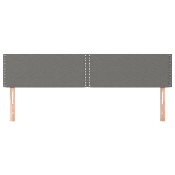 vidaXL Huvudgavlar 2 st mörkgrå 90x5x78/88 cm tyg Grå