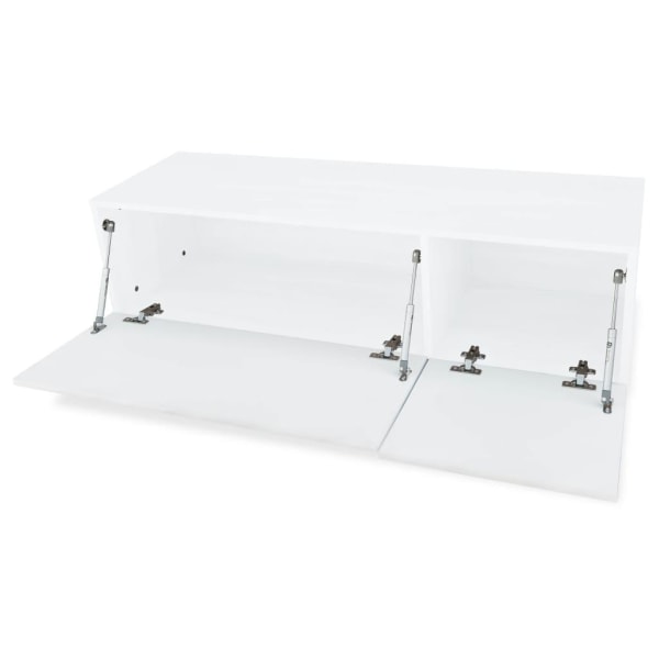 vidaXL TV-bänkar 2 st spånskiva 120x40x34 cm vit högglans Vit