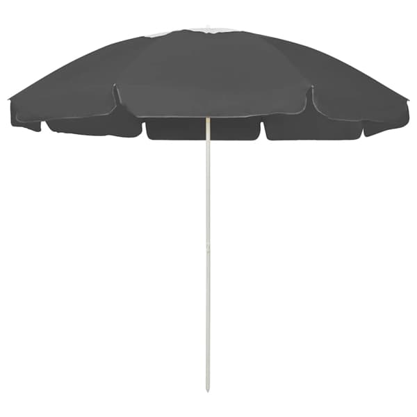vidaXL Strandparasoll antracit 240 cm Antracit