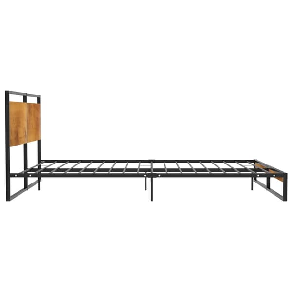 vidaXL Sängram metall 180x200 cm Svart