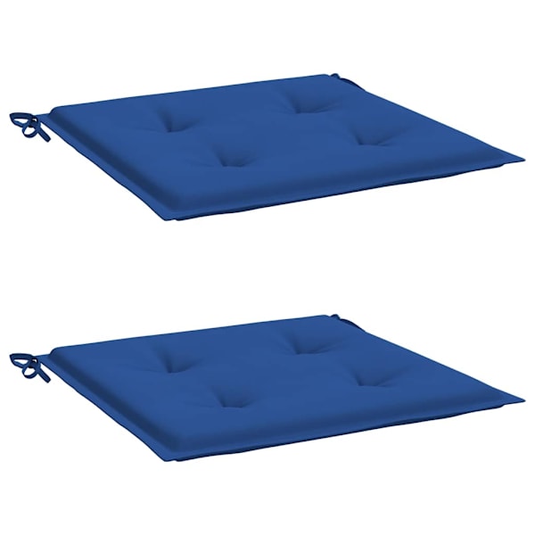 vidaXL Stolsdynor 2 st blå 40x40x4 cm oxfordtyg Blå