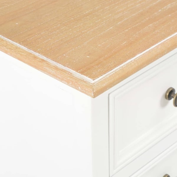 vidaXL Nattduksbord 2 st vit 35x30x49 cm MDF Vit