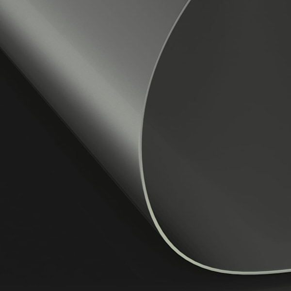 vidaXL Bordsskydd matt Ø 120 cm 2 mm PVC Transparent