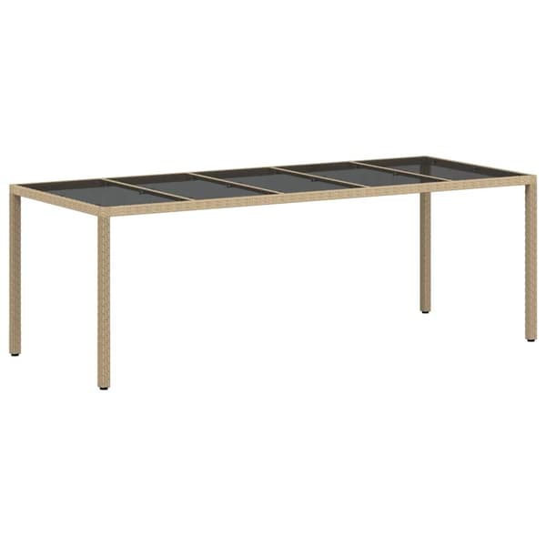 vidaXL Trädgårdsmöbelset 9 st Beige konstrotting Beige