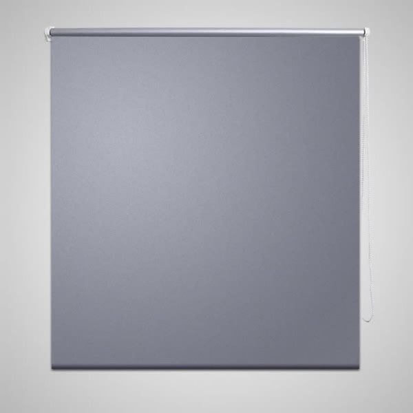 vidaXL Rullgardin grå 80 x 230 cm mörkläggande grå