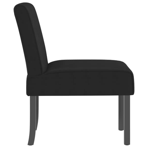 vidaXL Armlös fåtölj svart sammet art