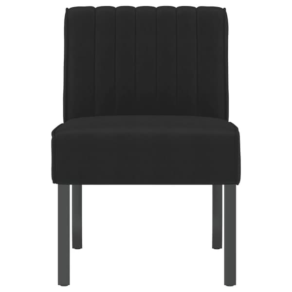 vidaXL Armlös fåtölj svart sammet art