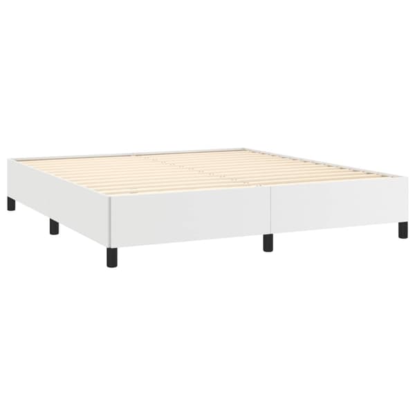 vidaXL Sängram vit 180x200 cm konstläder Vit