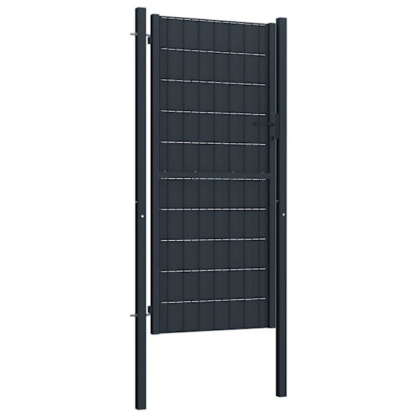 vidaXL Grind PVC och stål 100x124 cm antracit Antracit