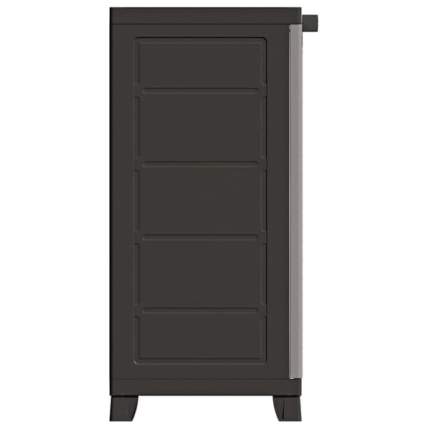 vidaXL Plastskåp 65x45x97 cm grå
