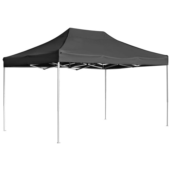 vidaXL Hopfällbart partytält aluminium 4,5x3 m antracit Antracit