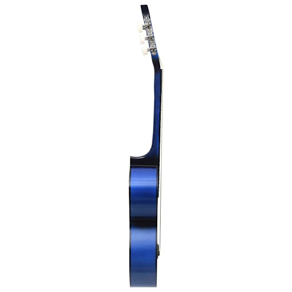 vidaXL Gitarr för nybörjare med fodral klassisk blå 4/4 39"
