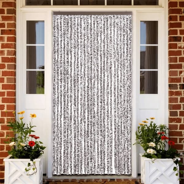 vidaXL Insektsdraperi brun och beige 100x220 cm chenille multifärg