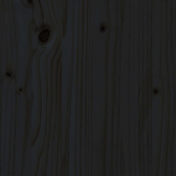 vidaXL Sängram svart massiv furu 160x200 cm Svart