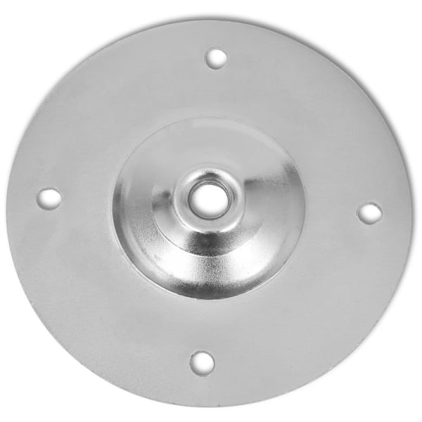 vidaXL 2 Teleskopiska bordsben i krom 710 mm-1100 mm Silver