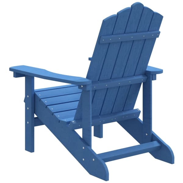 vidaXL Adirondackstol HDPE aquablå Blå