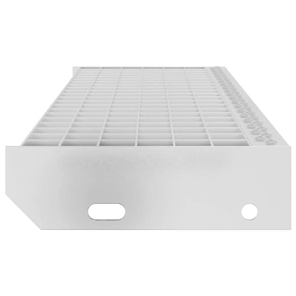 vidaXL Gallersteg 90x24x7 cm galvaniserat stål Silver