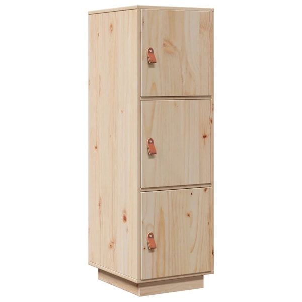 vidaXL Högskåp 34x40x108,5 cm massiv furu Brun