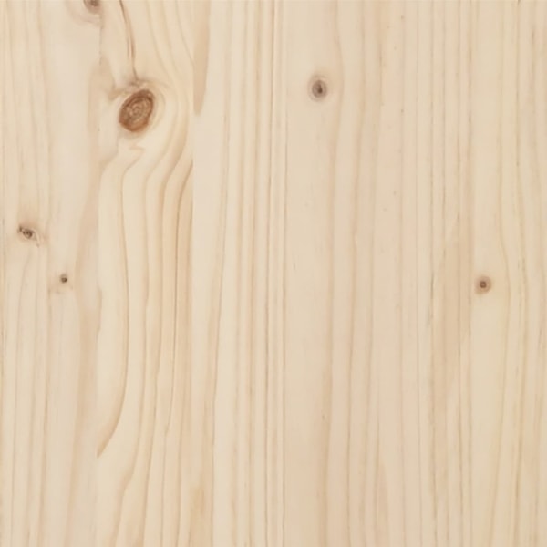 vidaXL Sängram utan madrass 160x200 cm massiv furu Brun