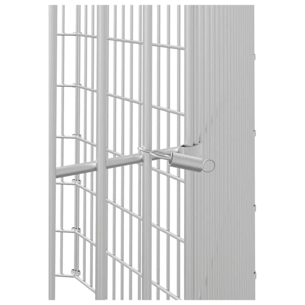 vidaXL Husdjursbur 8-panel 54x60 cm galvaniserat järn Silver