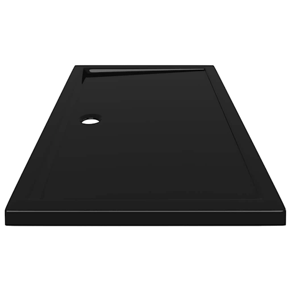 vidaXL Duschkar rektangulärt ABS svart 70x120 cm Svart