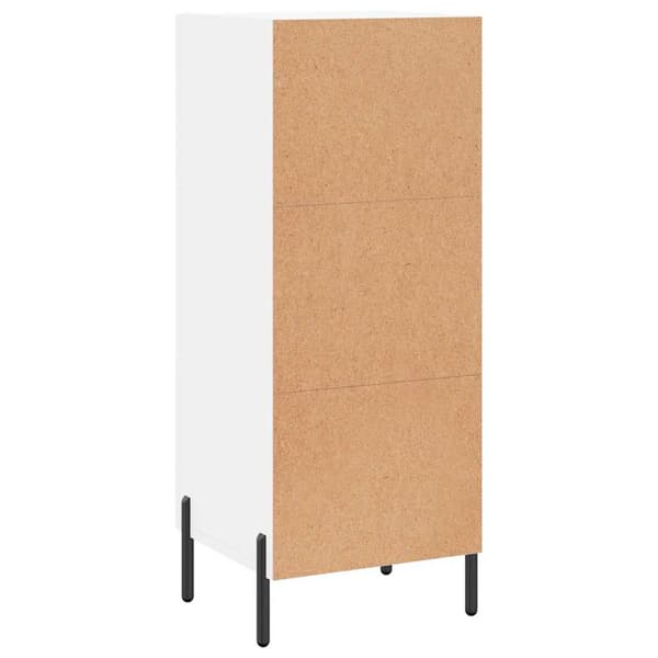 vidaXL Skänk vit 34,5x34x90 cm konstruerat trä Vit