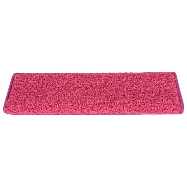 vidaXL Trappmattor 15 st 65x21x4 cm rosa rektangulär kant Rosa