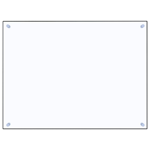 vidaXL Stänkskydd transparent 80x60 cm härdat glas Transparent
