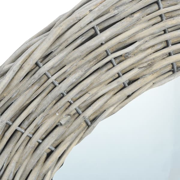 vidaXL Spegel 70 cm korgmaterial Brun