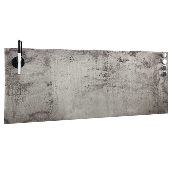 vidaXL Magnetisk glastavla väggmonterad 60x20 cm grå