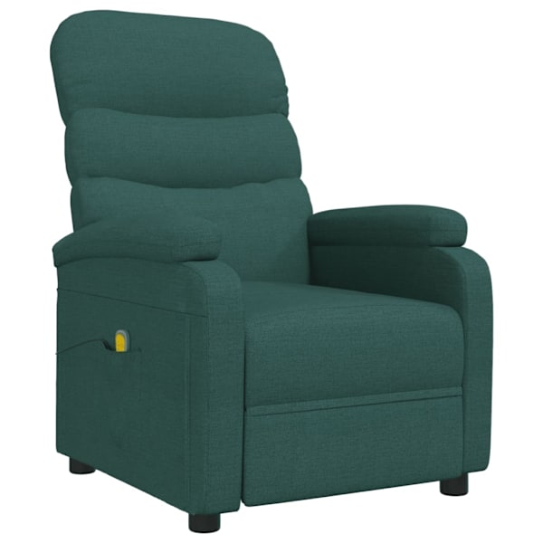 vidaXL Massagefåtölj mörkgrön tyg Grön