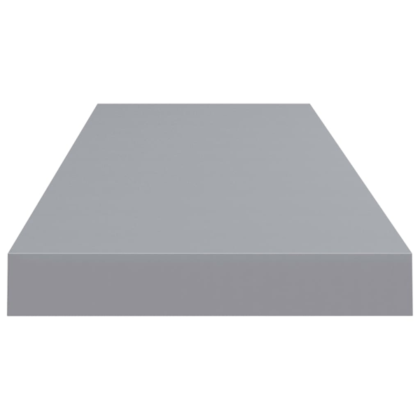 vidaXL Svävande vägghylla grå 80x23,5x3,8 cm MDF grå