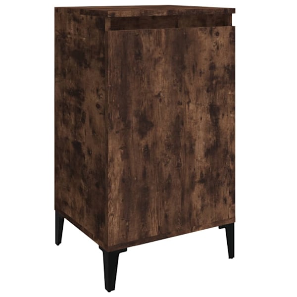 vidaXL Sängbord 2 st rökfärgad ek 40x35x70 cm konstruerat trä Brun