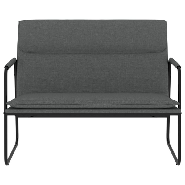 vidaXL Bänk mörkgrå 100x64x80 cm tyg Grå