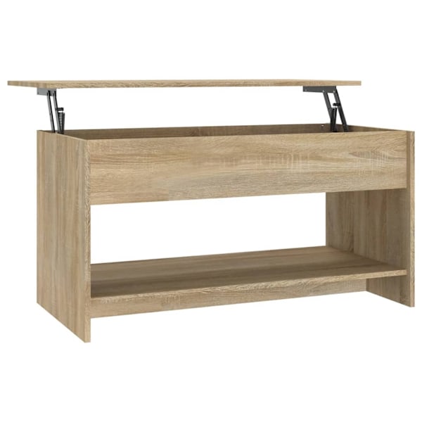 vidaXL Soffbord sonoma-ek 102x50x52,5 cm konstruerat trä Brun