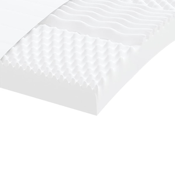 vidaXL Dagbädd utdragbar med madrasser cappuccino 90x200 cm konstläder Brun