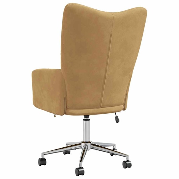 vidaXL Vilstol brun sammet Brun