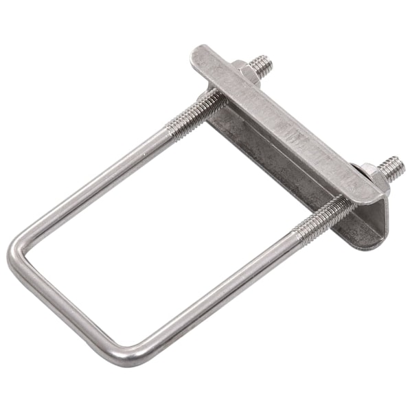 vidaXL U-koppling för staketstolpe 60x40 mm 25 set Silver